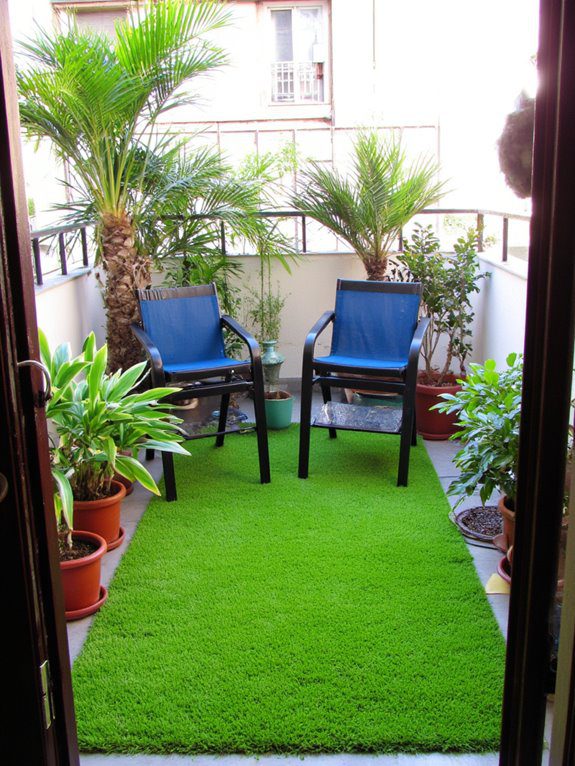 cozy faux grass rug