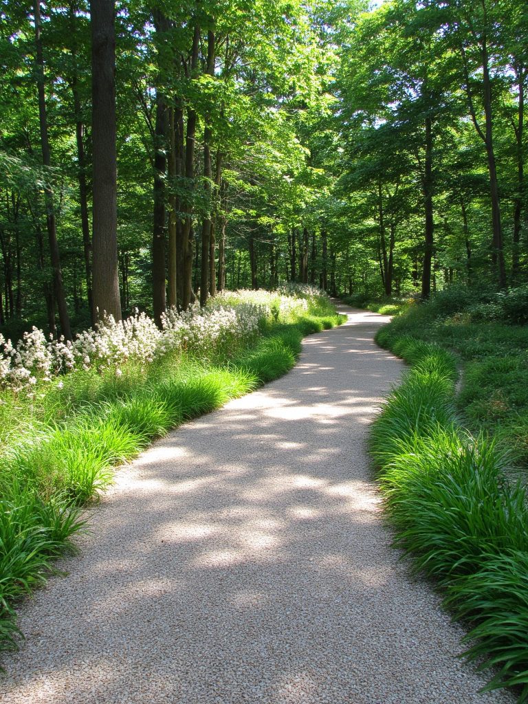 native plants enhance driveways