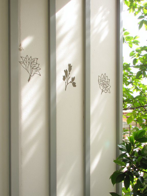 vibrant flower mosaic panels