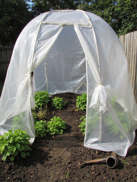 affordable backyard garden greenhouse