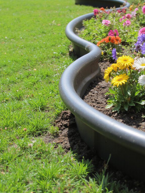 affordable plastic garden edging