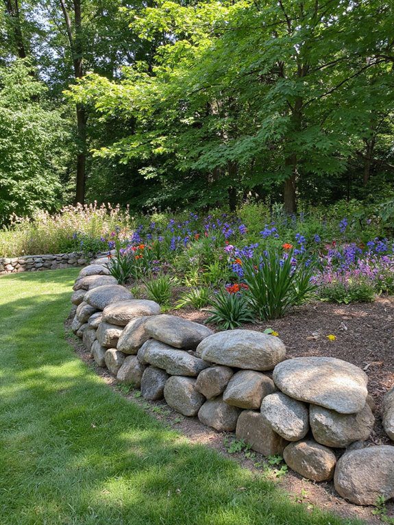 affordable rustic garden edging