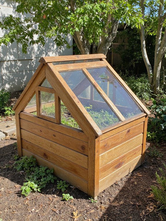 affordable wooden mini greenhouse