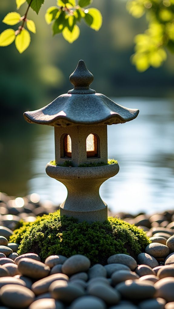 calm amidst rugged terrain