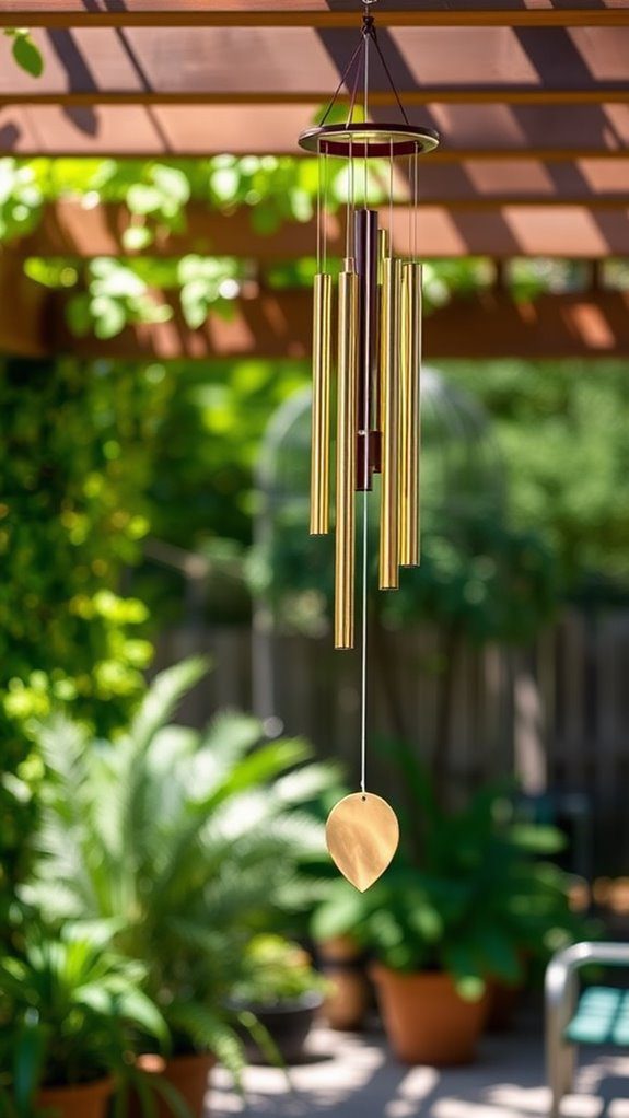 calming effect of wind chimes
