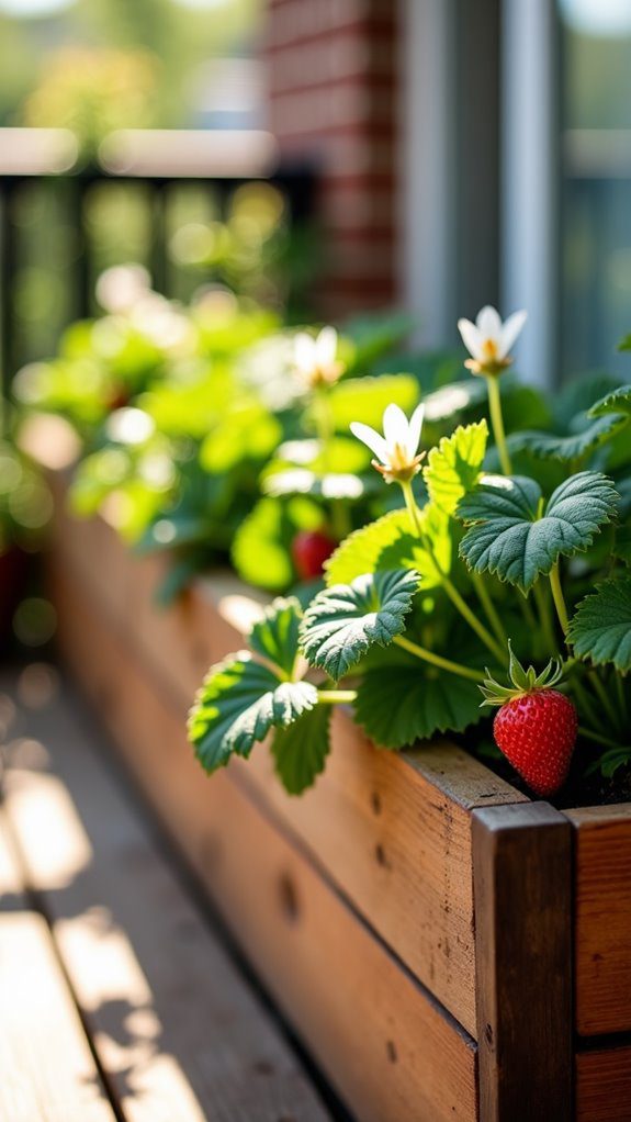 cedar wood gardening container