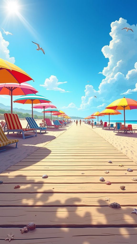 charming miniature beach boardwalk