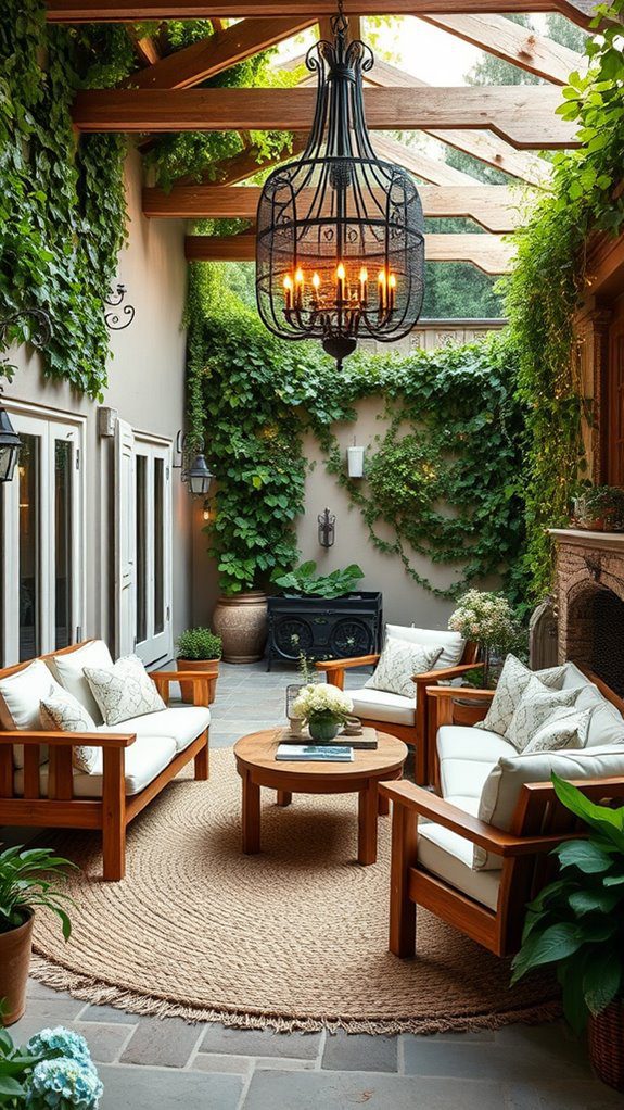 chic outdoor living designs