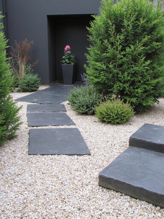 cohesive minimalist garden design