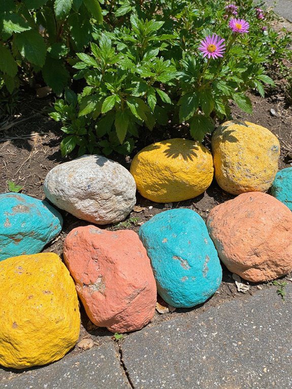 colorful decorative stone designs