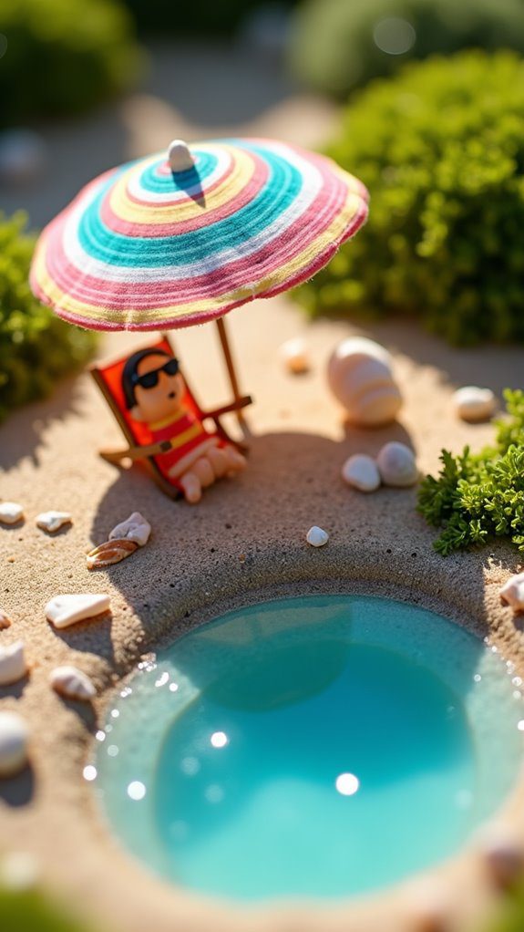 colorful mini beach scene
