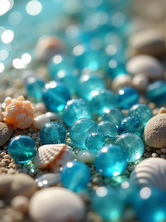 colorful ocean water beads