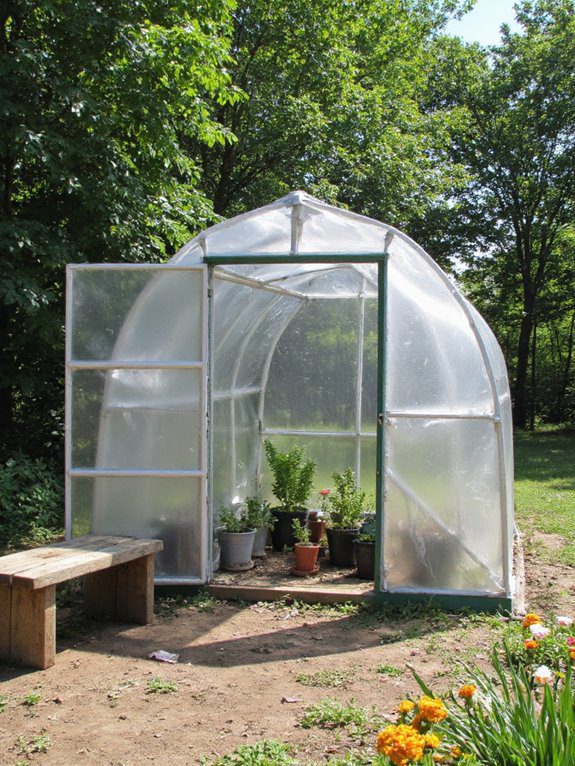 compact diy greenhouse project