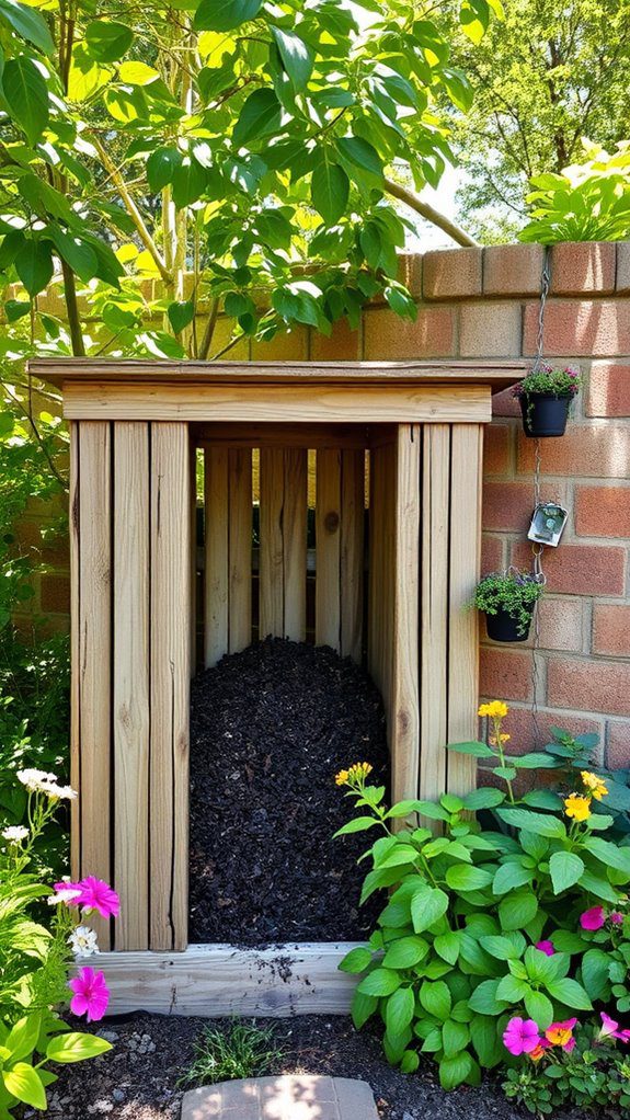 composting waste containment structure