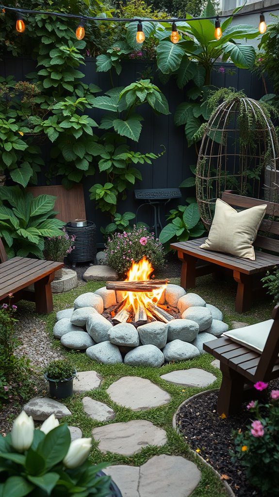 construct a backyard fire pit