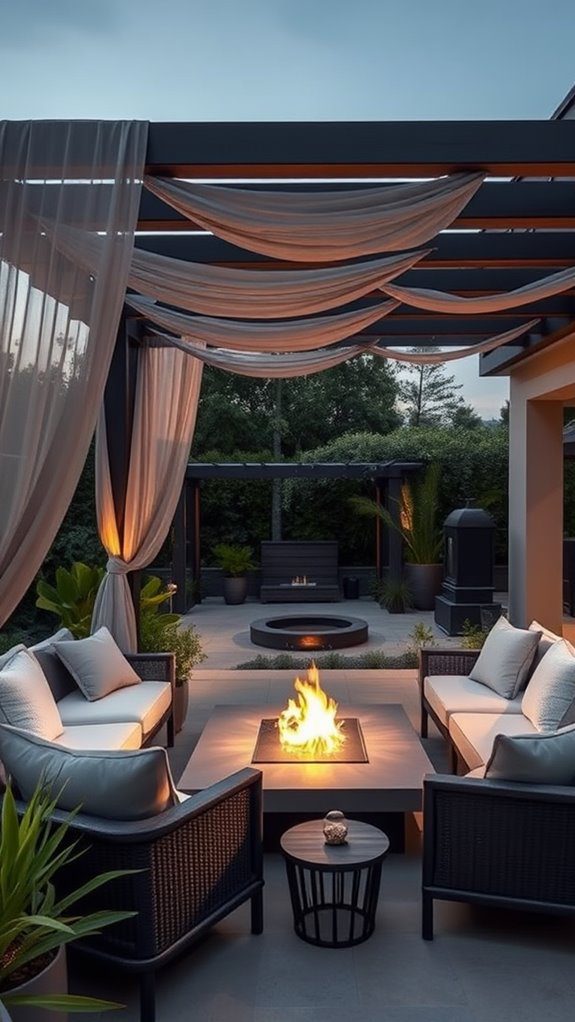 contemporary outdoor living spaces