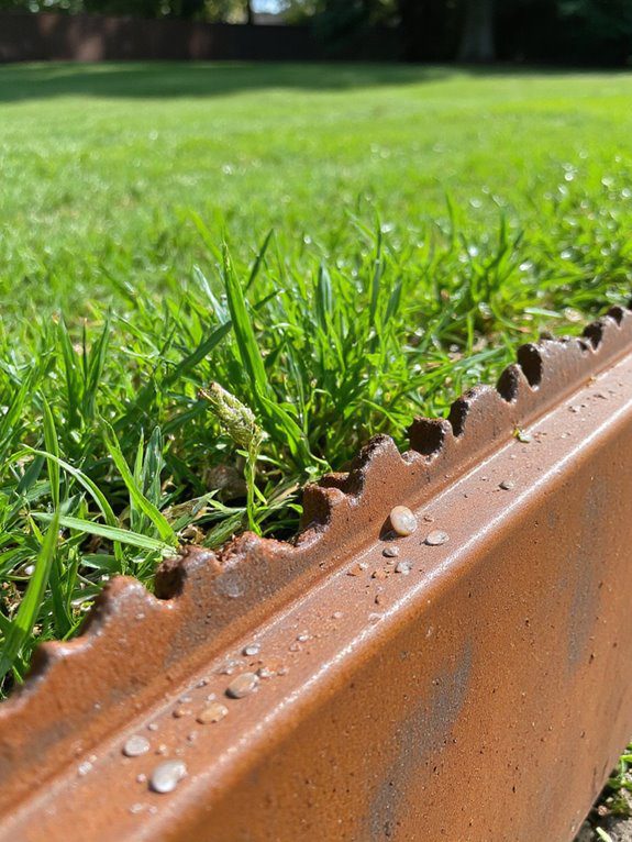 corten steel garden edging