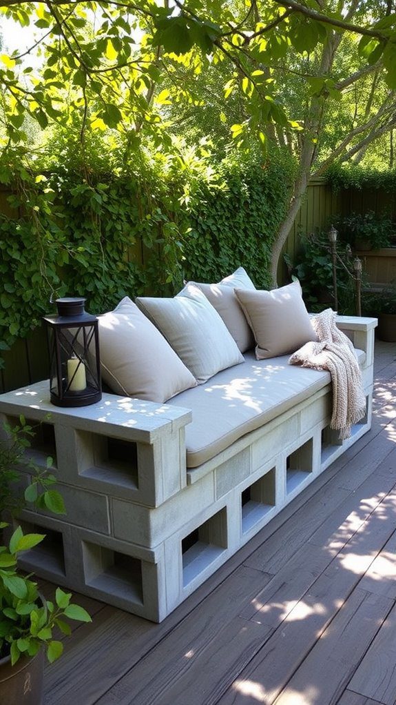 cozy nature inspired seating area