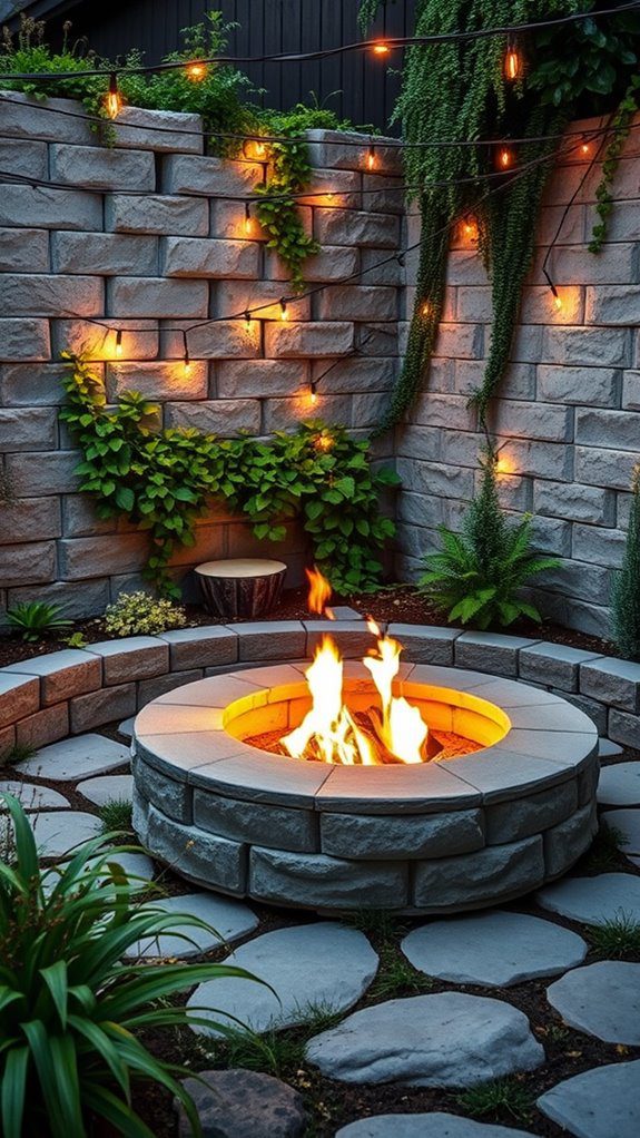 cozy outdoor gathering space