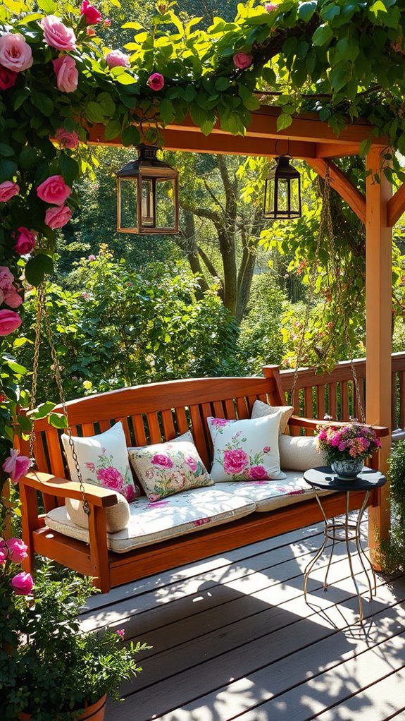 cozy outdoor seating retreat