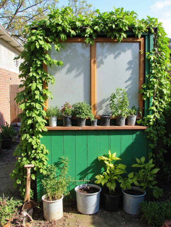 cozy small backyard greenhouse