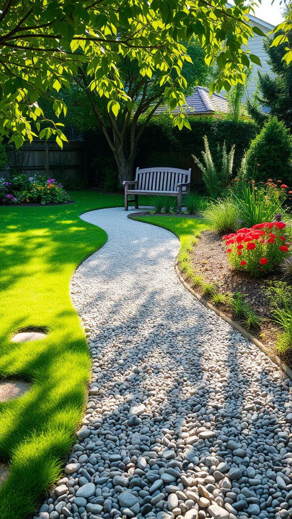 create a gravel walkway