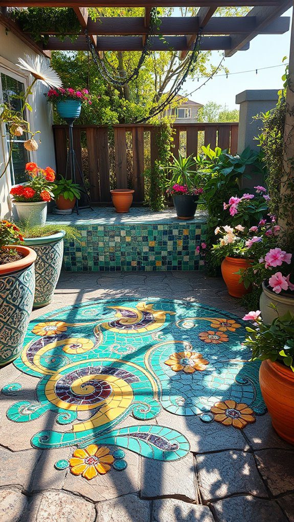 creative tile pattern art