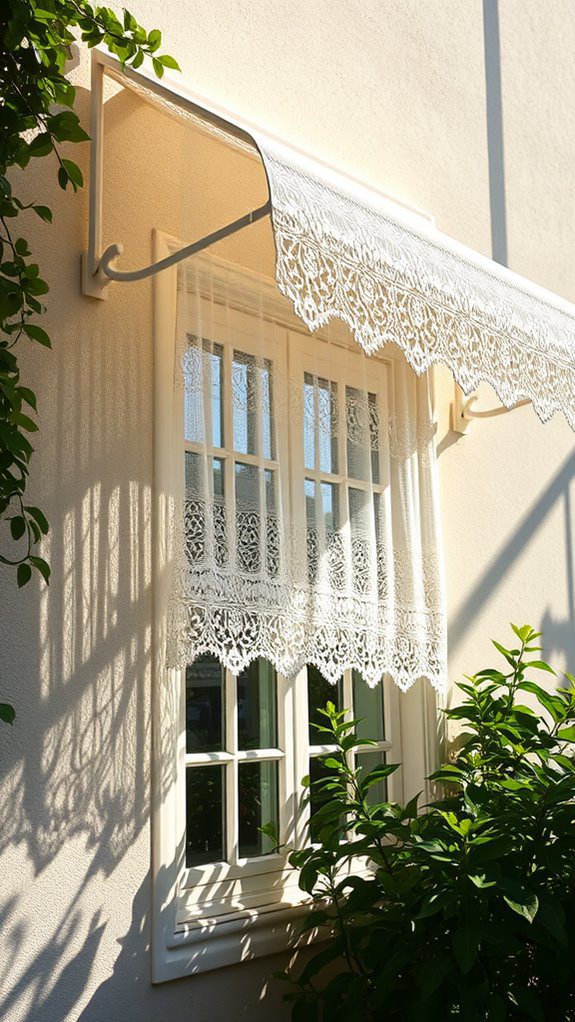 decorative lace window cover