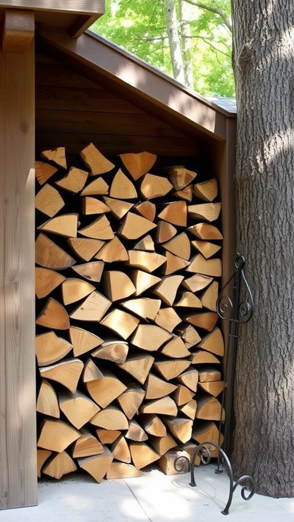 design a firewood storage