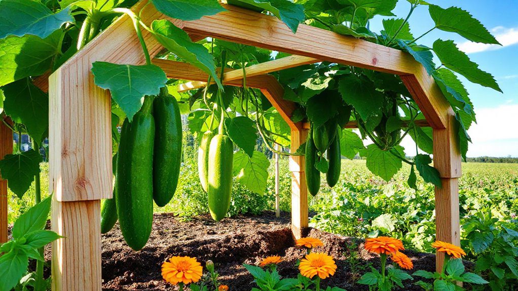diy cucumber trellis guide