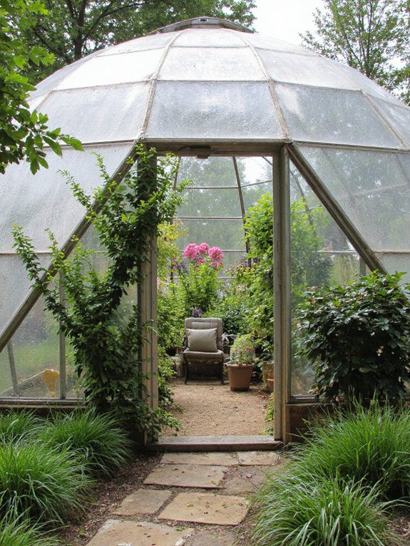 diy lightweight geodome greenhouse