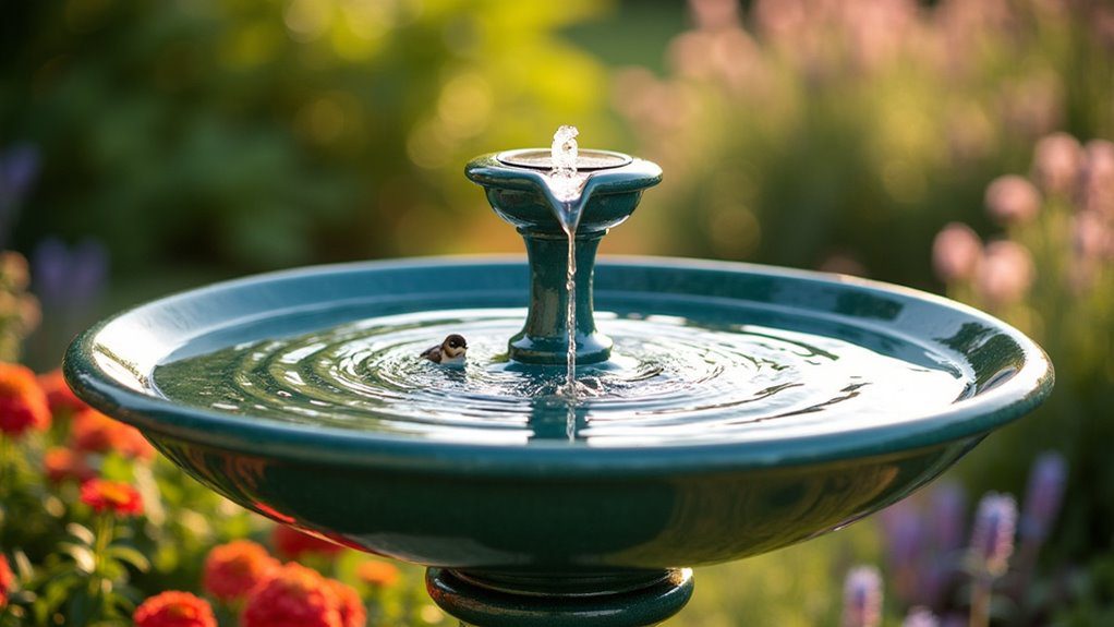 eco friendly outdoor water feature