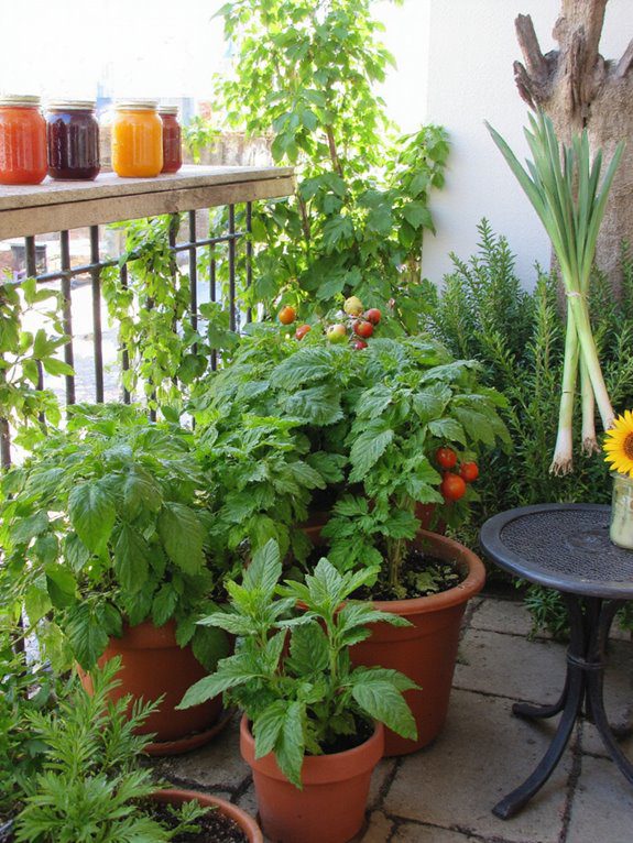 edible garden balcony ideas