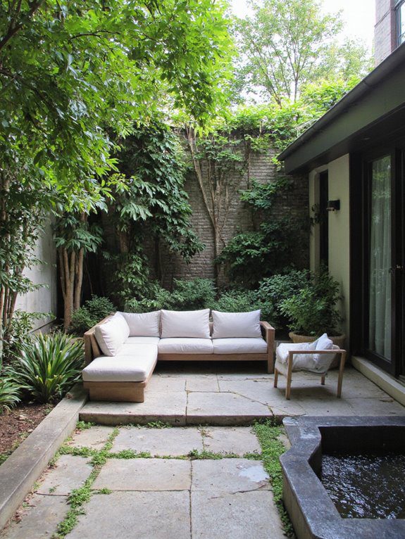 elegant courtyard design elements