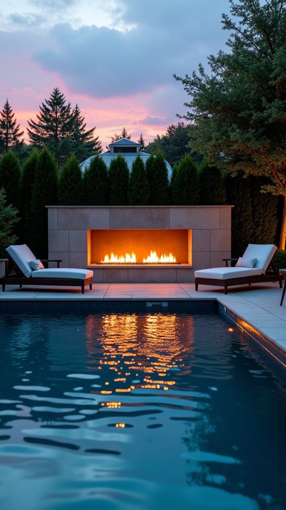 elegant evening pool vibes