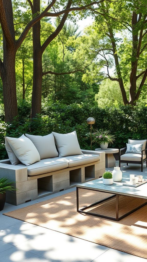 elegant patio seating arrangement