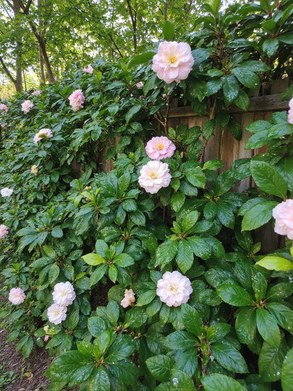 elegant privacy hedges flourishing