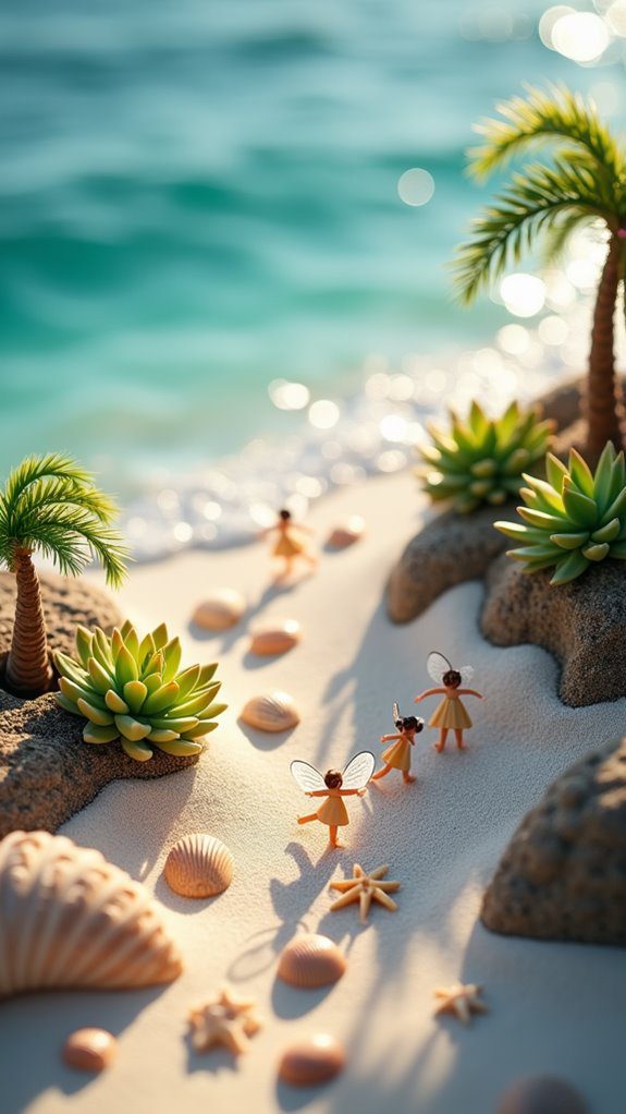 enchanting beach fairy garden