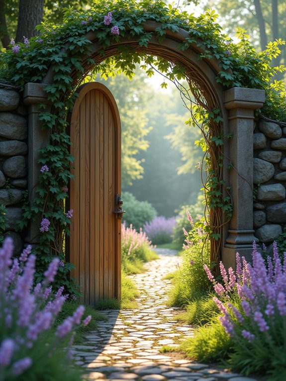 enchanting garden entrance awaits