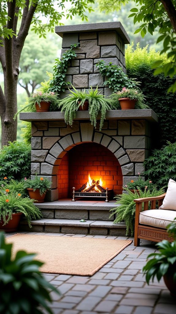 enchanting outdoor living space
