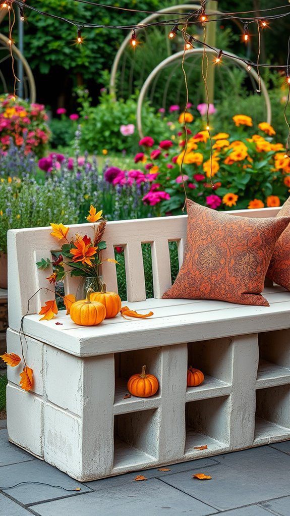 festive outdoor seating area