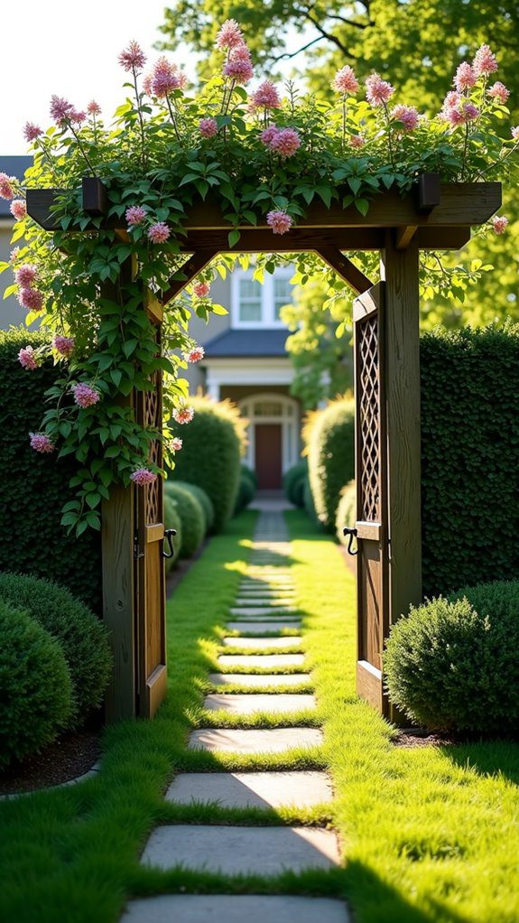 garden entrance archway structure