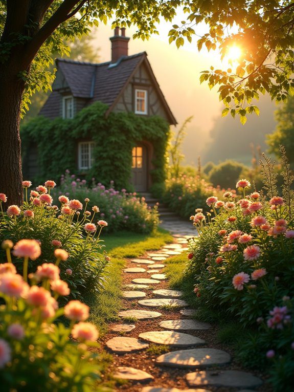 golden hour garden bliss