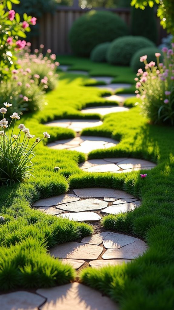grass and pebbles ground