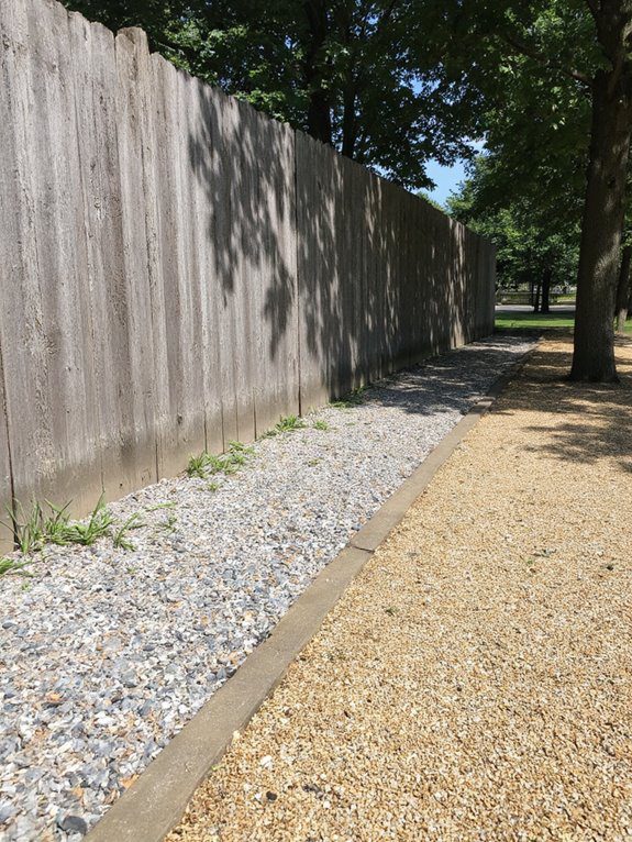 gravel designs for drainage