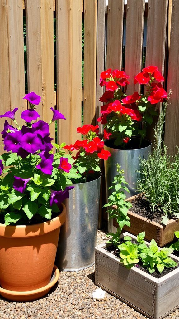 grow plants in containers