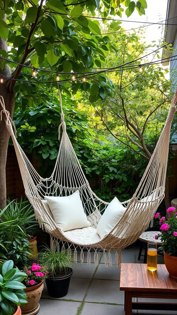 hammocks for peaceful lounging