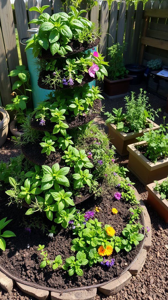 herb spiral garden design