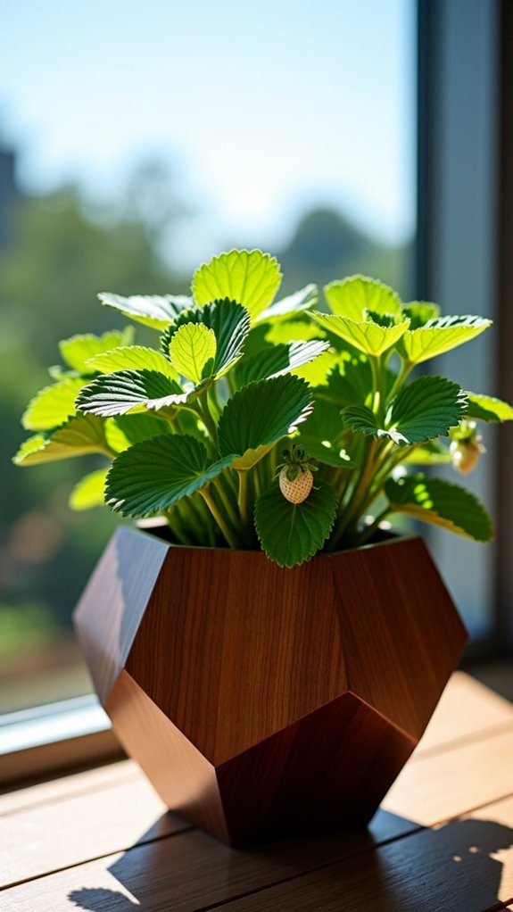 hexagonal shaped planter box