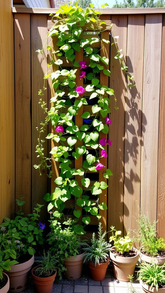 install a vertical trellis